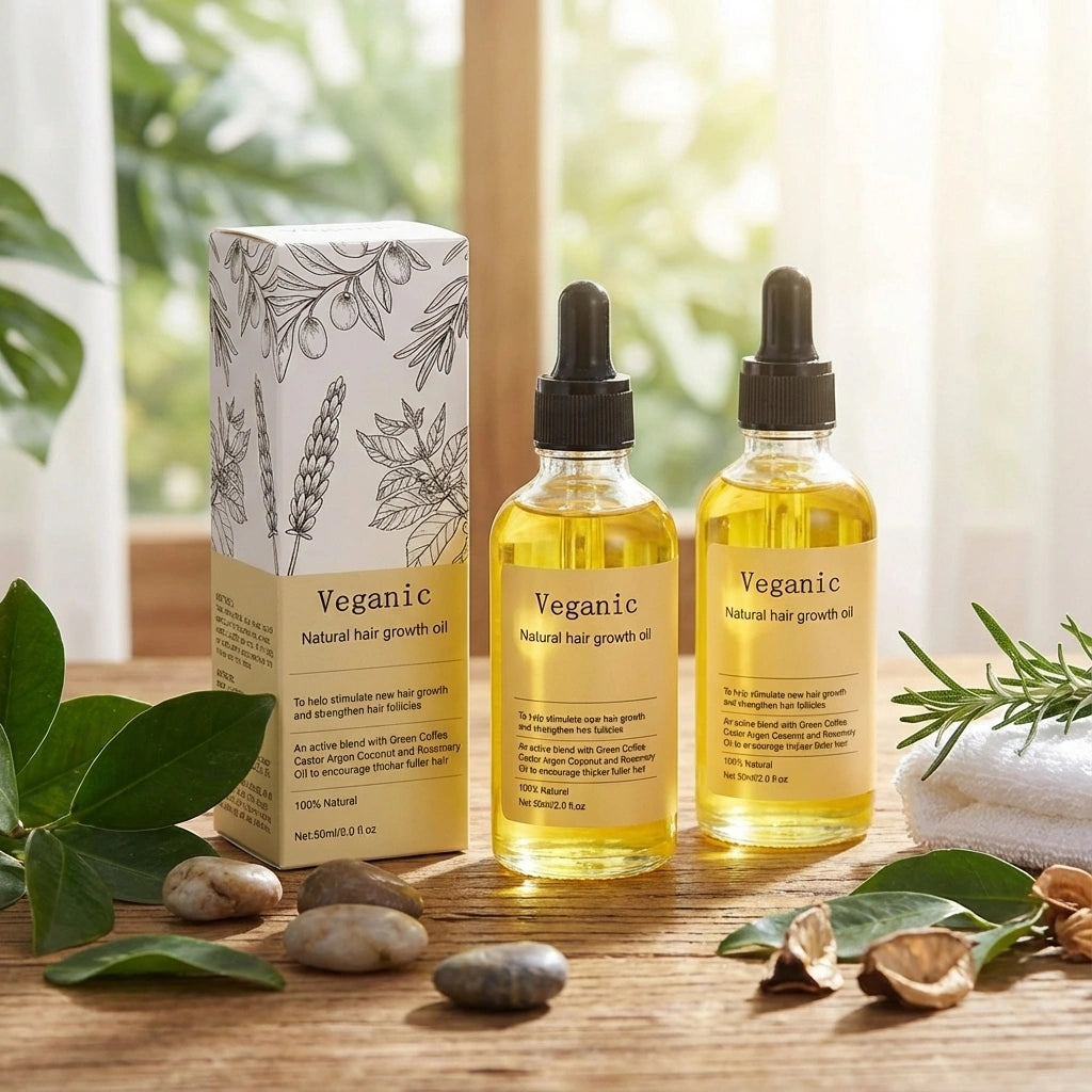 Vegan Natural Hair Growth Oil (Pack of 2)