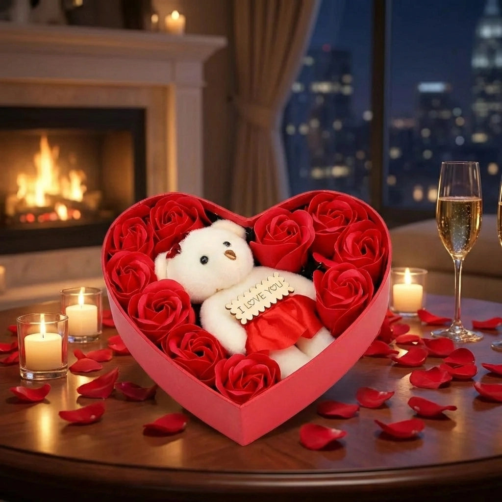 Romantic Soap Flower Gift Box