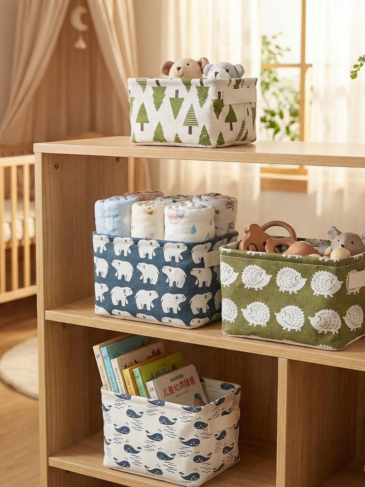 Fabric Desktop Storage Basket – Pack of 1