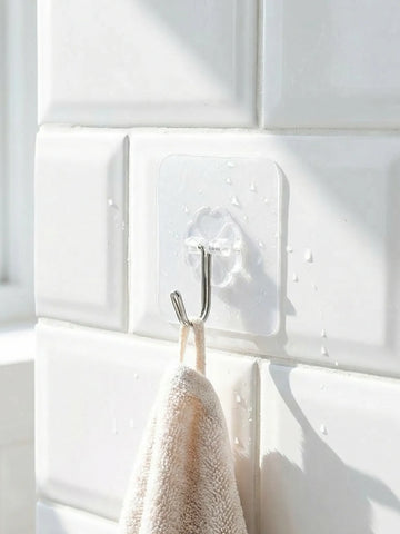 1689 Multipurpose Strong Small Stainless Steel Adhesive Wall Hooks