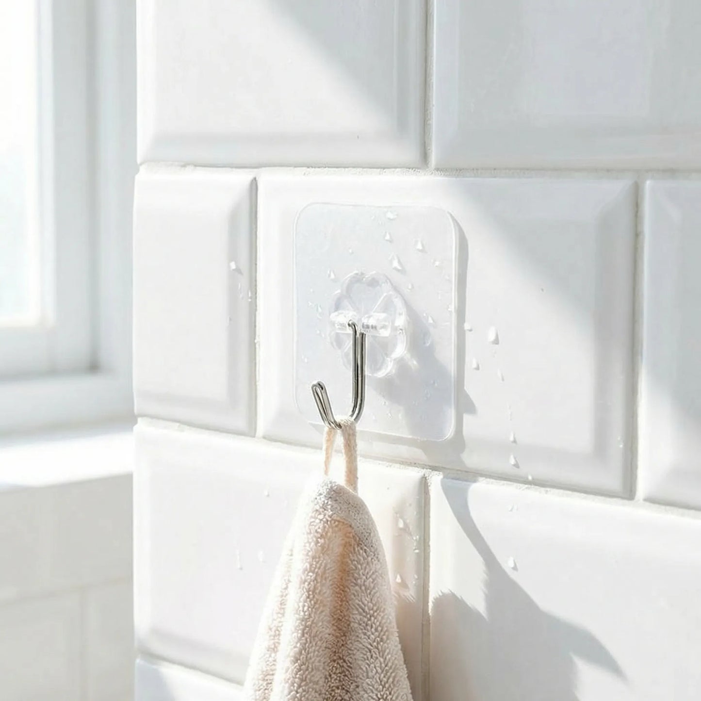 1689 Multipurpose Strong Small Stainless Steel Adhesive Wall Hooks