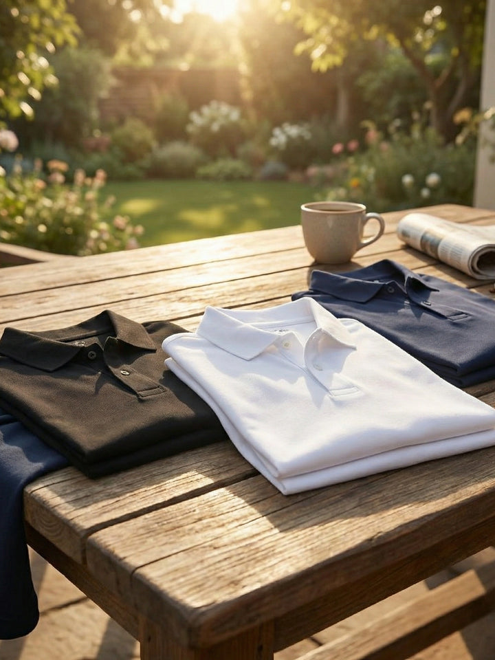 Poly Cotton Solid Half Sleeves Mens Polo T-shirt (Pack of 3)