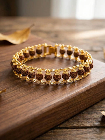 Sacred Rudraksha Bracelet Rakhi