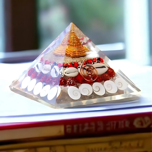 Crystal Wealth Gomati Chakra Shree Yantra Pyramid