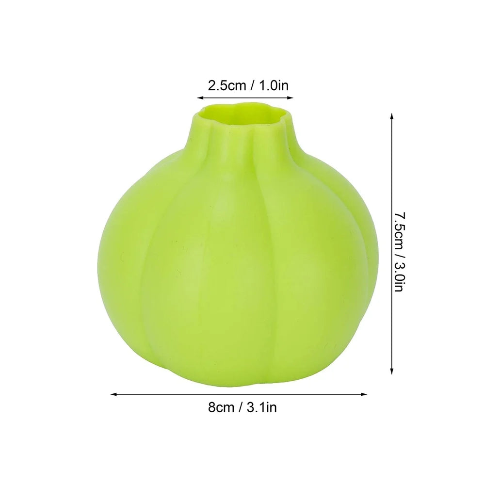 Silicone garlic peeler crusher