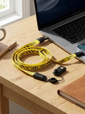 2-in-1 Charging Lanyard Cable