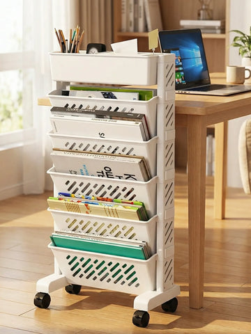 Rotating 5-Tier Book Rack