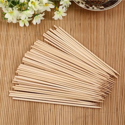 1116 natural bamboo wooden skewersbbq sticks for barbeque and grilling - home & kitchen