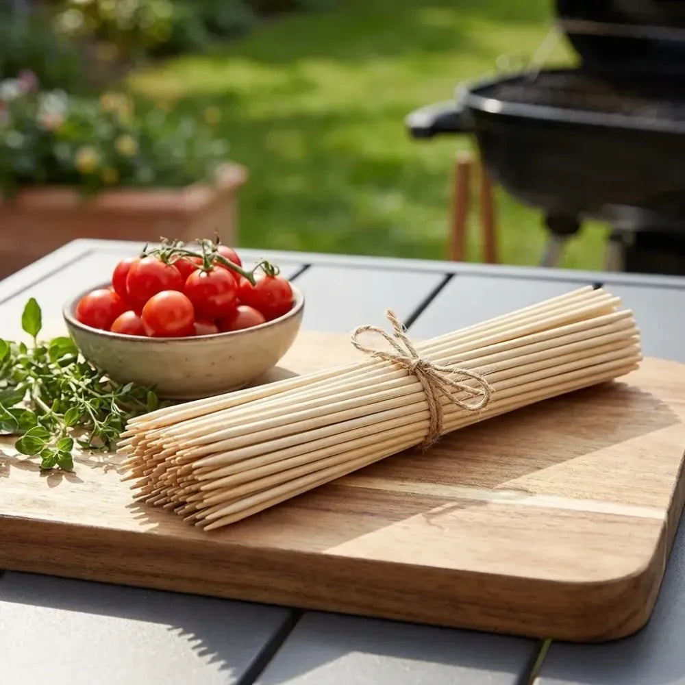 1116 natural bamboo wooden skewersbbq sticks for barbeque and grilling - home & kitchen