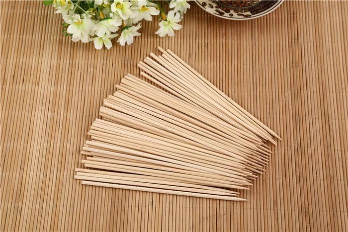 Natural bamboo bbq skewers