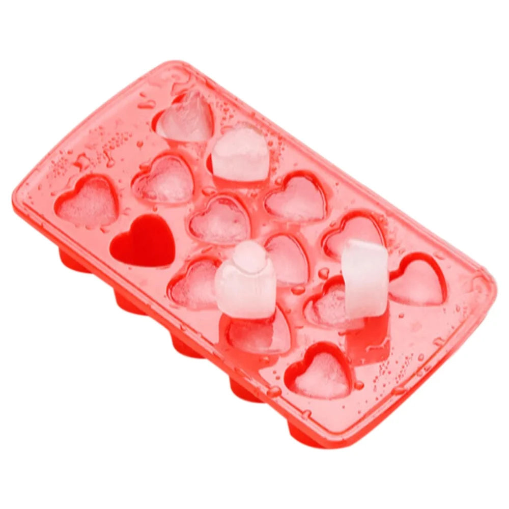 Heart-shaped ice cube tray