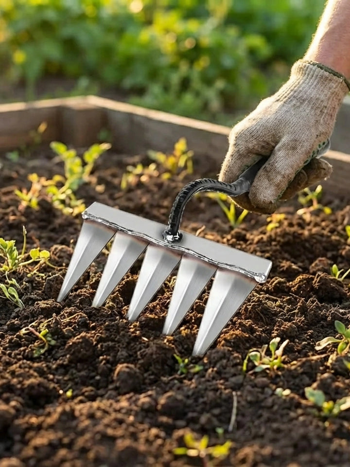 5 Teeth Steel Nail Rake