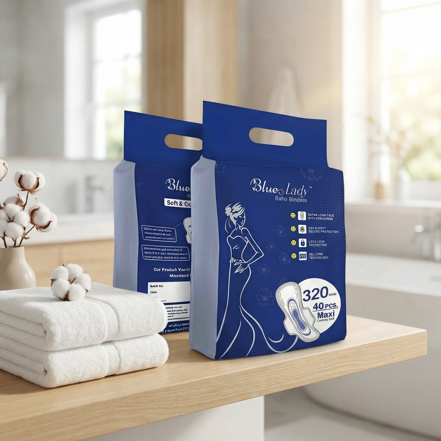 Extra-Long Leak-Proof Sanitary Pads