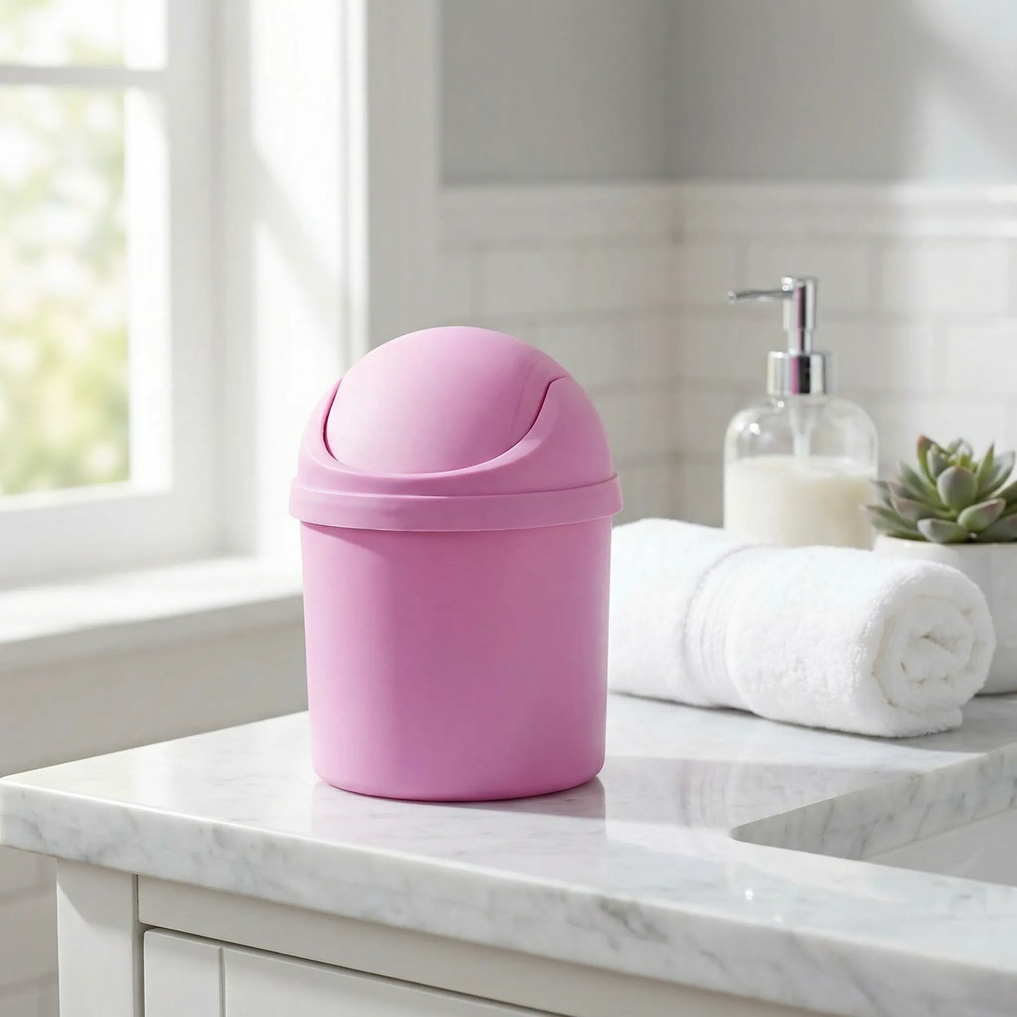 Compact Mini Trash Can