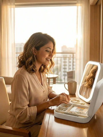 LED Mirror Jewelry Box