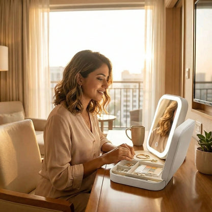 LED Mirror Jewelry Box