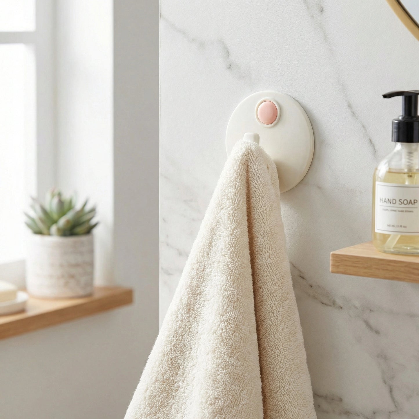 Heavy-Duty Self-Adhesive Wall Hooks