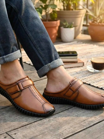 Men's Bantu Style Tan Loafers