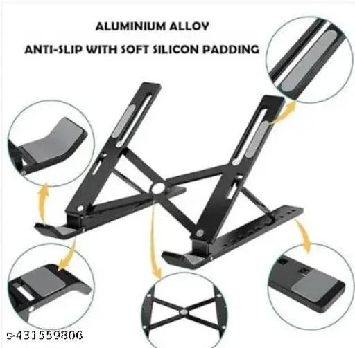 Adjustable ergonomic laptop stand