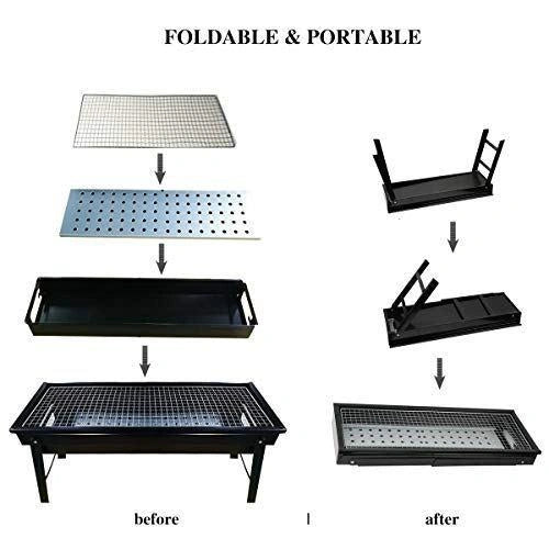 Portable bbq grill set – foldable