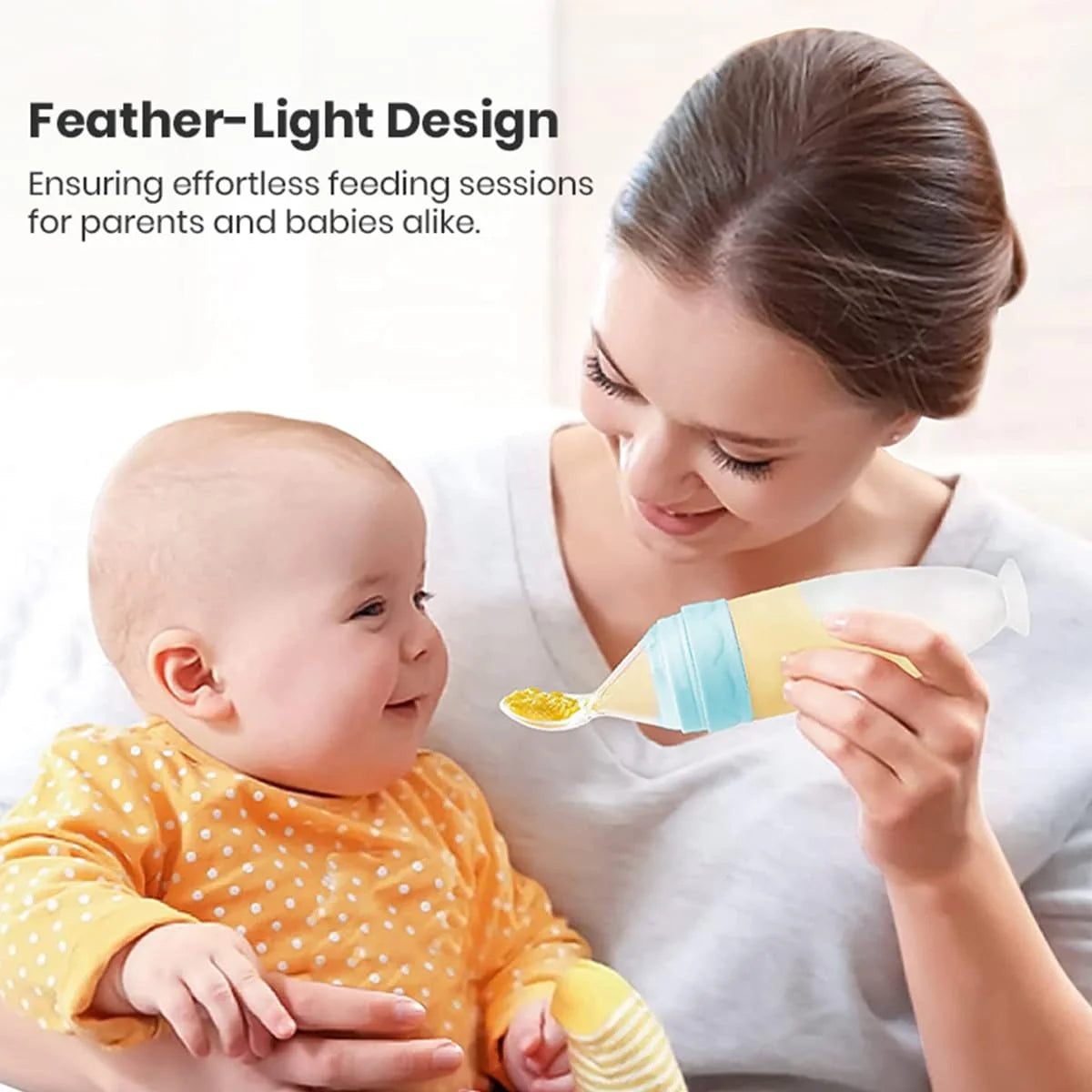 Mess-free baby feeder spoon