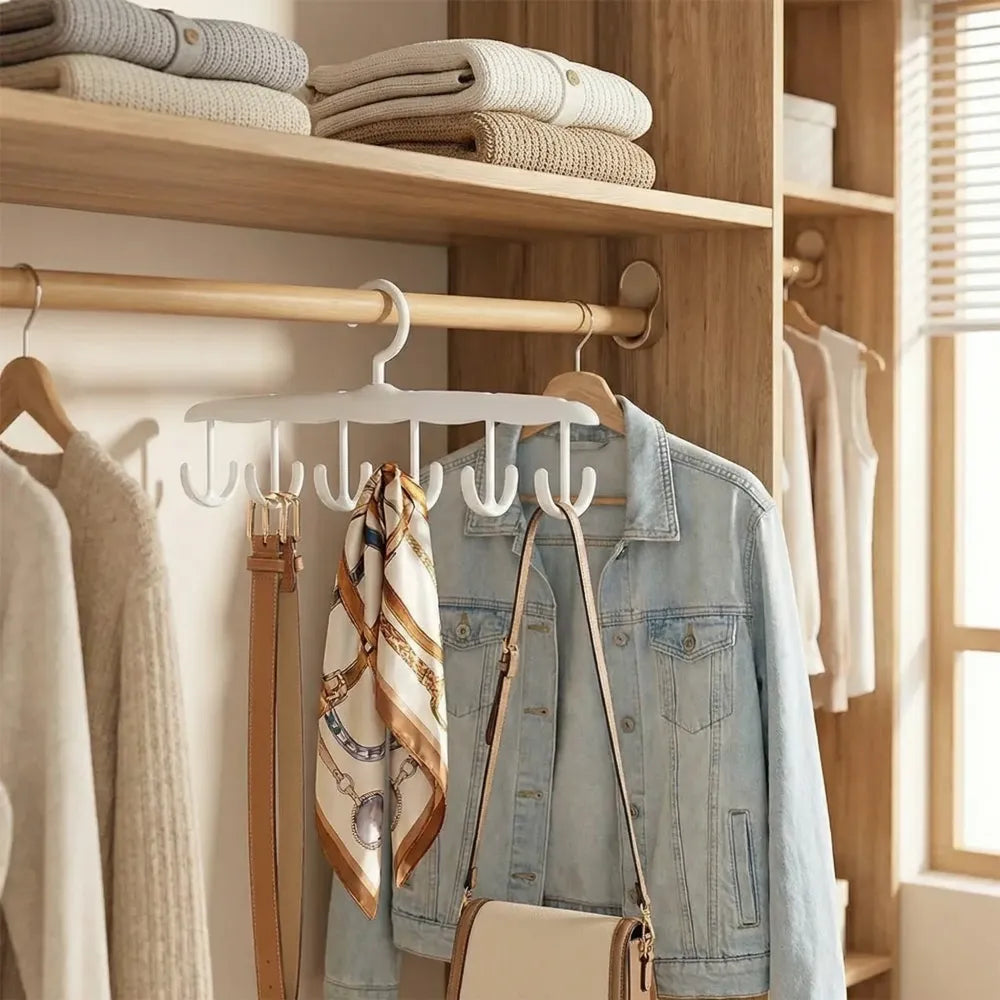 12-hook rotatable tank top hanger - home improvement