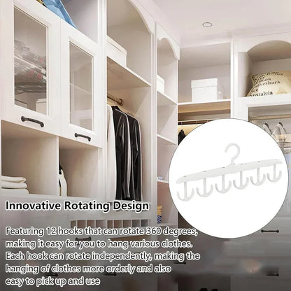 12-hook rotatable tank top hanger - home improvement