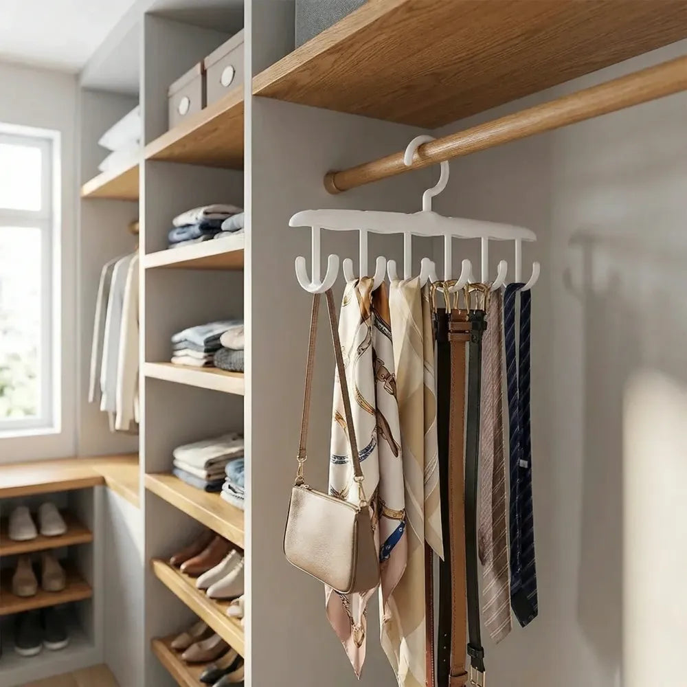 12-hook rotatable tank top hanger - home improvement