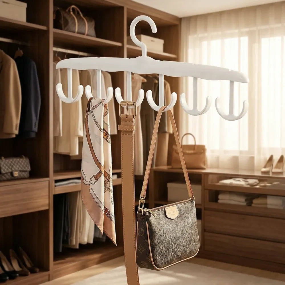 12-hook rotatable tank top hanger - home improvement