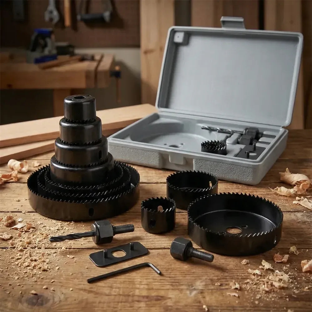 12-piece hole saw kit - hardware