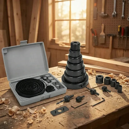 12-piece hole saw kit - hardware