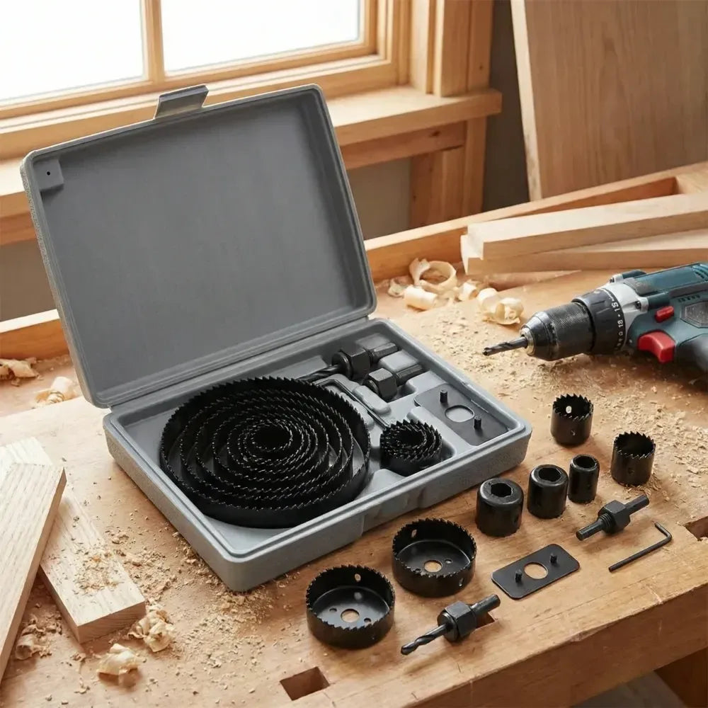 12-piece hole saw kit - hardware