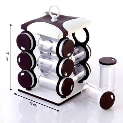 12-piece spice jar set - home & kitchen