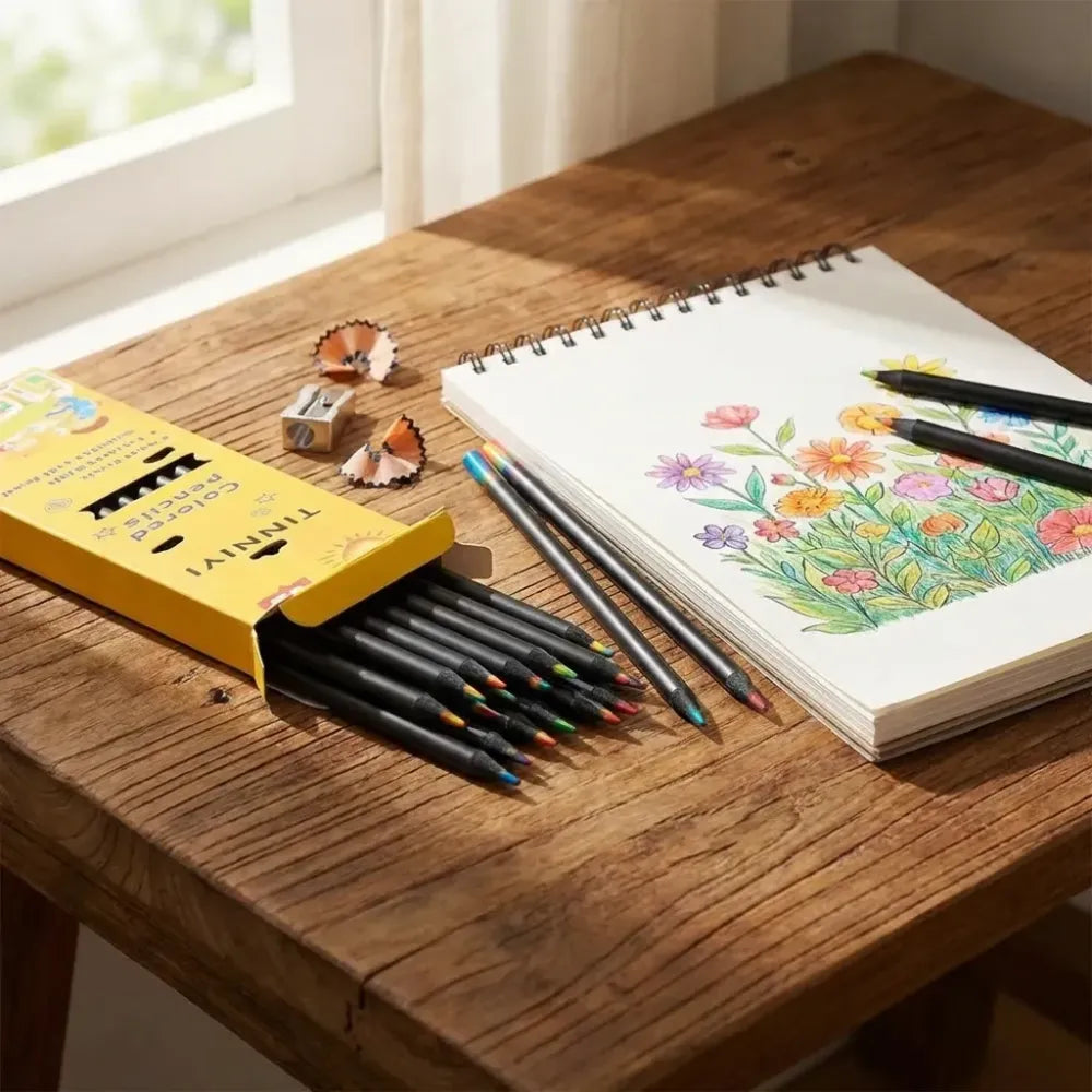 12 pieces rainbow pencils