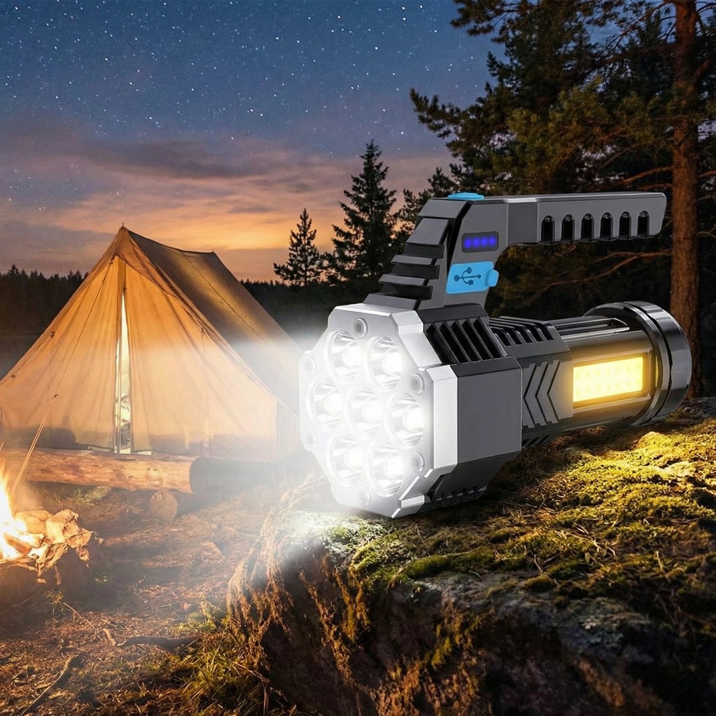 Rechargeable Outdoor Flashlight Lantern