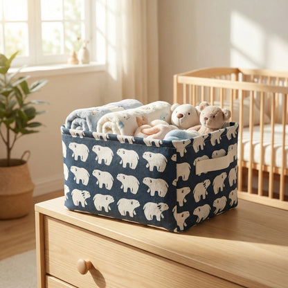 Fabric Desktop Storage Basket – Pack of 1