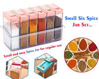 Airtight plastic spice jars