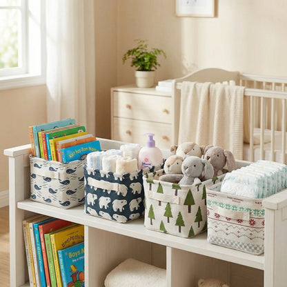 Fabric Desktop Storage Basket – Pack of 1