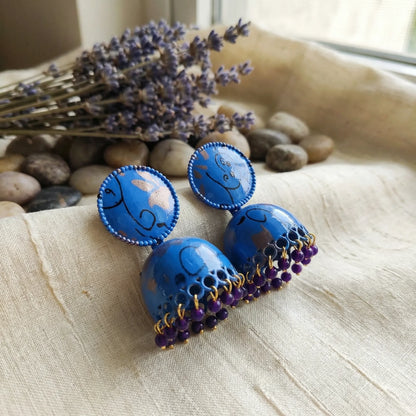 Elegant color-pop Jhumka Earrings for women
