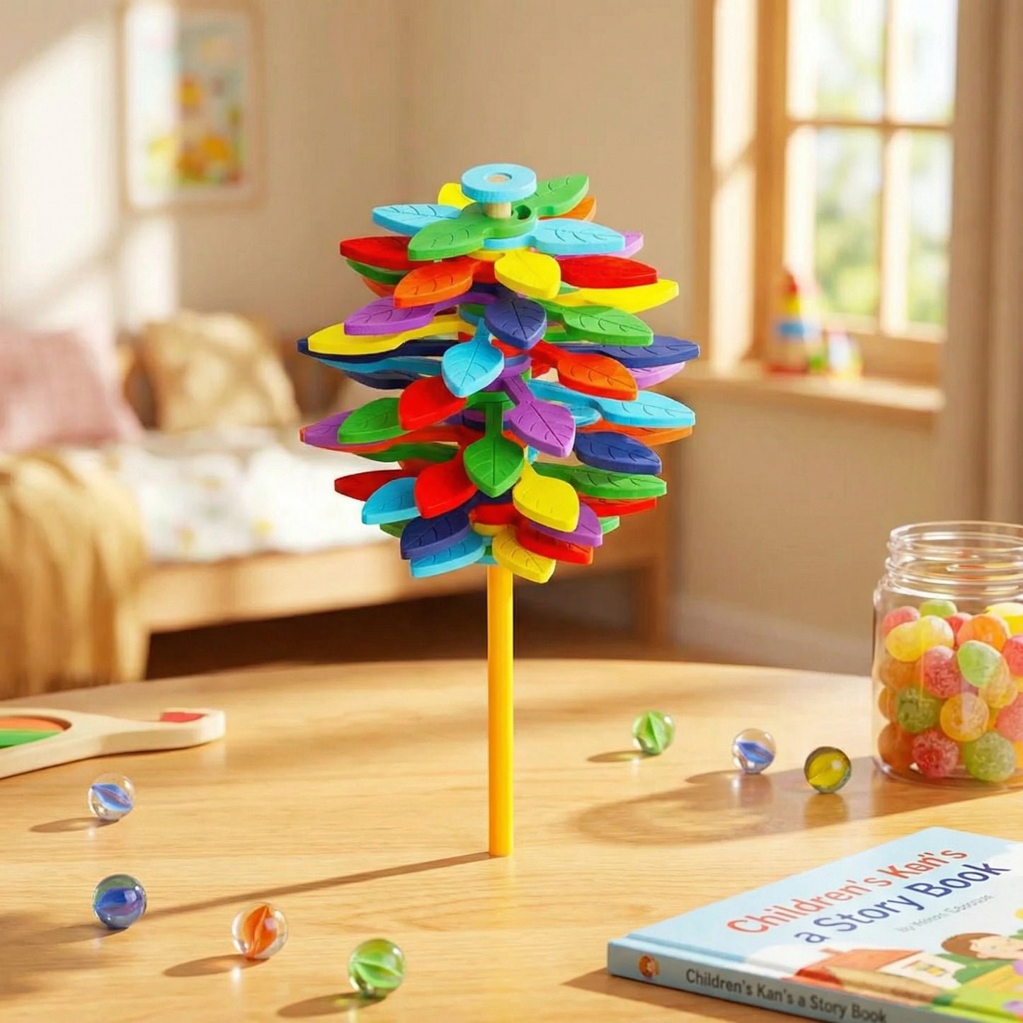 Magical Spinning Flower Candy Toy