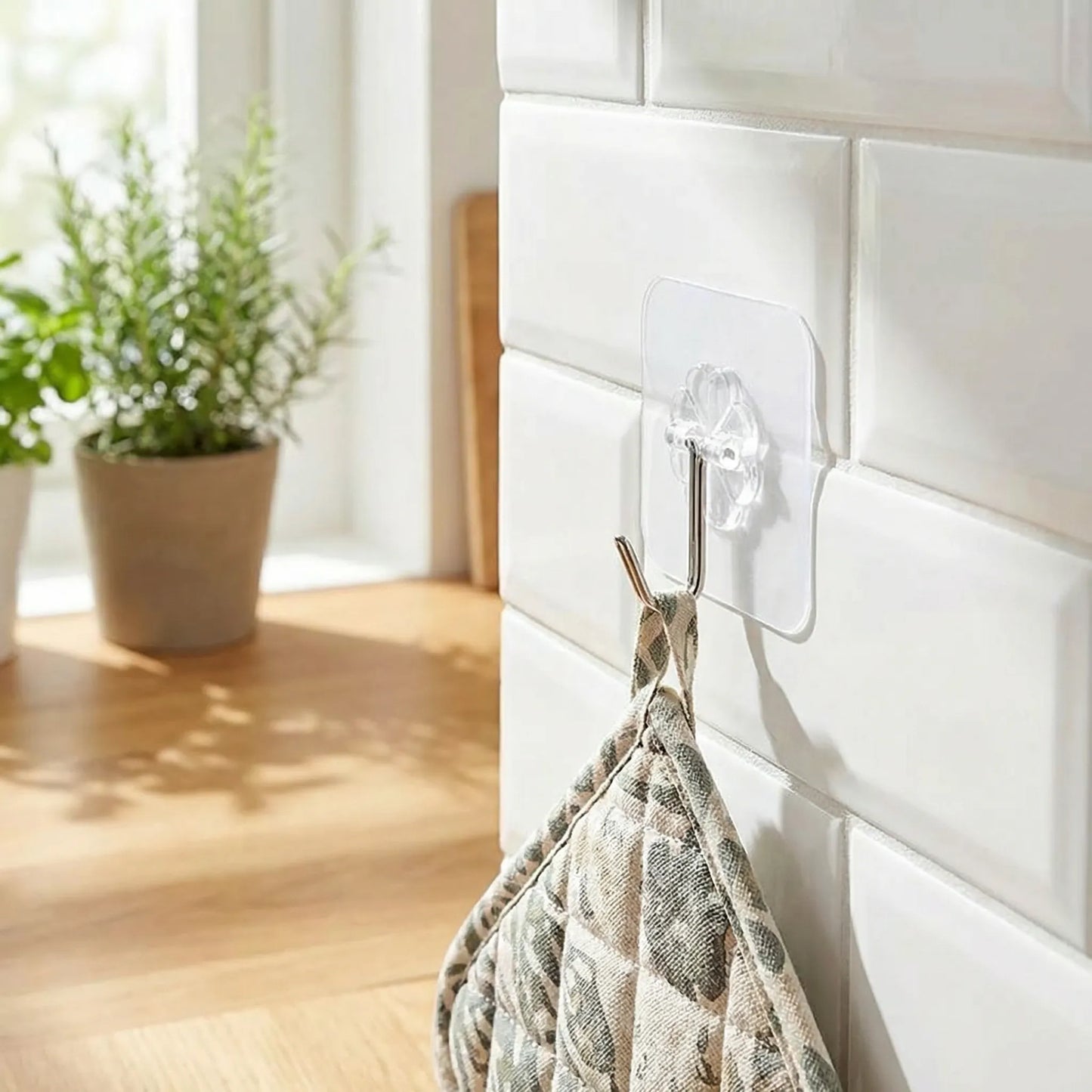 1689 Multipurpose Strong Small Stainless Steel Adhesive Wall Hooks