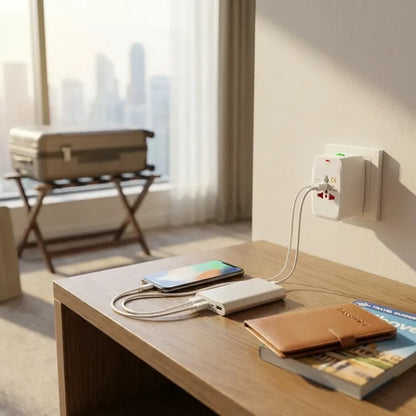 12671 all-in-one universal worldwide travelling ac adaptor plug (au uk us eu) international power charger electric usb