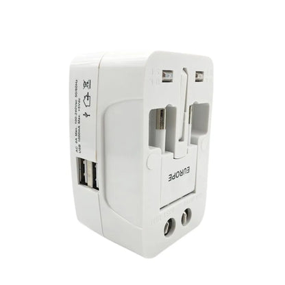 12671 all-in-one universal worldwide travelling ac adaptor plug (au uk us eu) international power charger electric usb