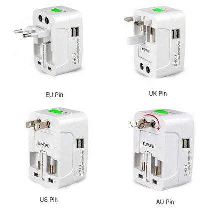 12671 all-in-one universal worldwide travelling ac adaptor plug (au uk us eu) international power charger electric usb