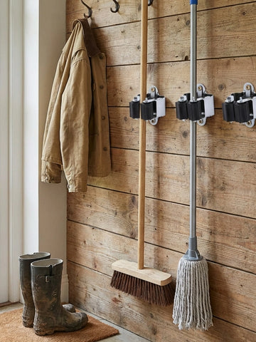 Heavy-Duty Broom Holder