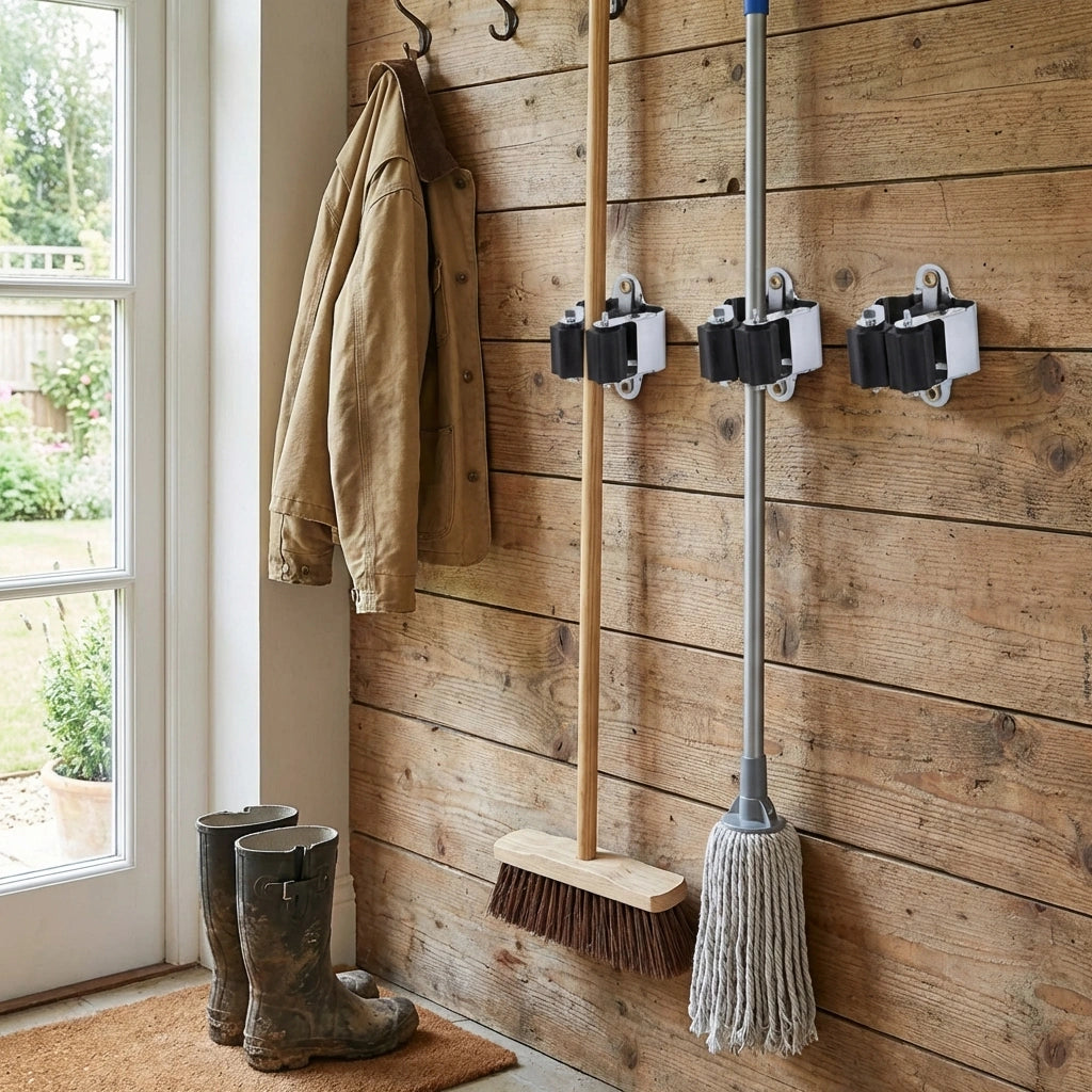 Heavy-Duty Broom Holder