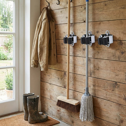 Heavy-Duty Broom Holder