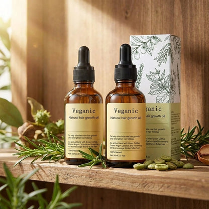 Vegan Natural Hair Growth Oil (Pack of 2)
