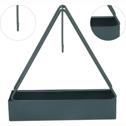 12880 mosquito coil holder frame triangular shape iron incense repellent hanging outdoor stylish - health care
