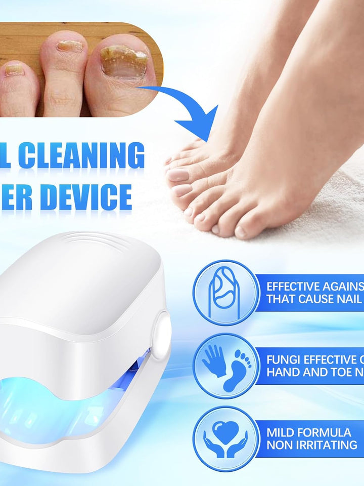 12915 Rechargeable Nail Fungus Treatment For Toenail Toe Nail Fungal Treatment Nail Fungus Laser Device Anti-fungal Nail Treatment For Hand  Feet Infections Remover For Home Use